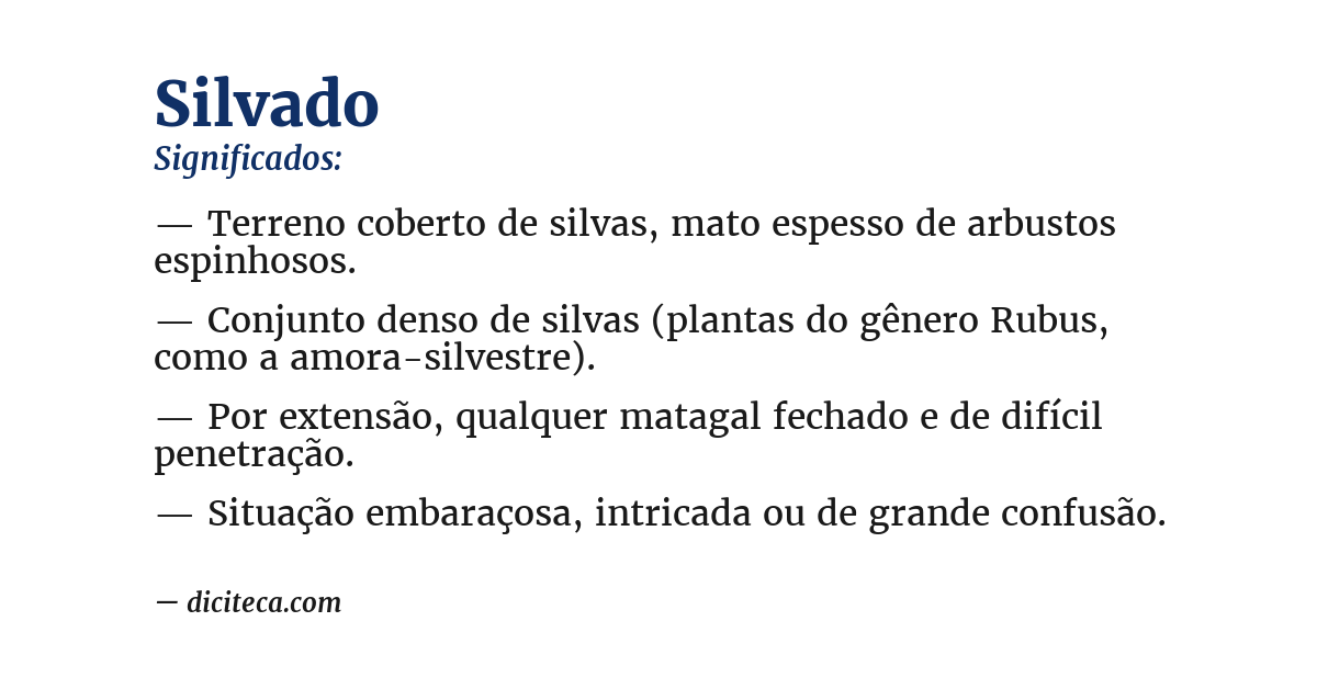 Significado de silvado