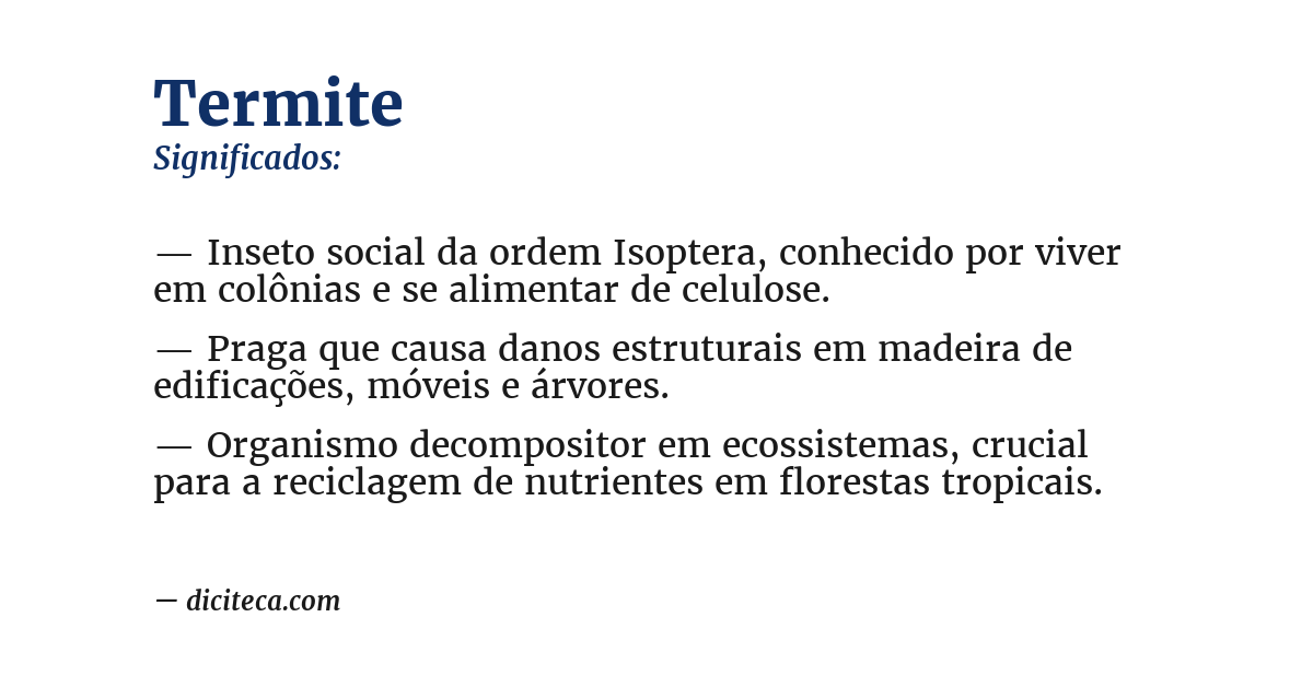 Significado de termite