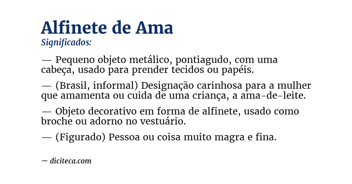 Significado de alfinete de ama