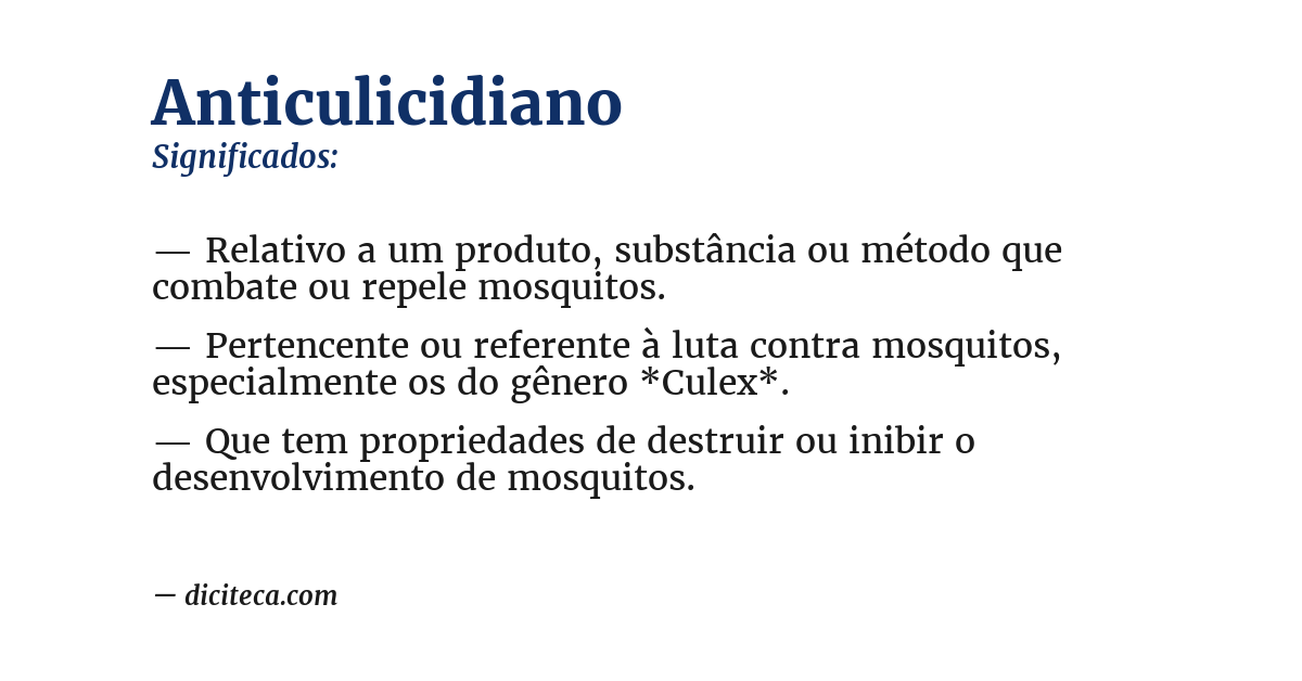 Significado de anticulicidiano