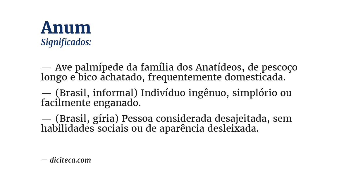 Significado de anum