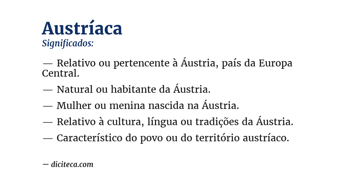 Significado de austríaca