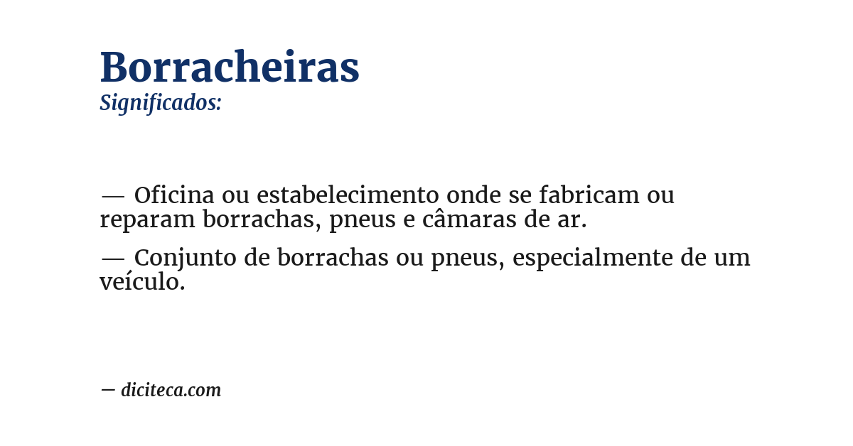 Significado de borracheiras