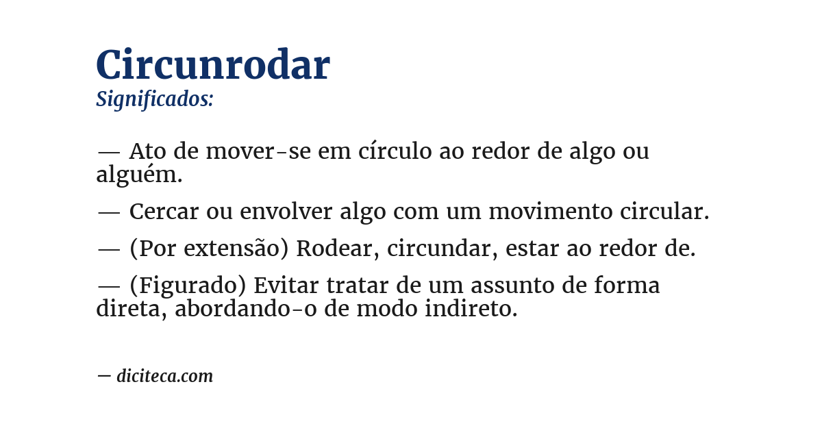 Significado de circunrodar