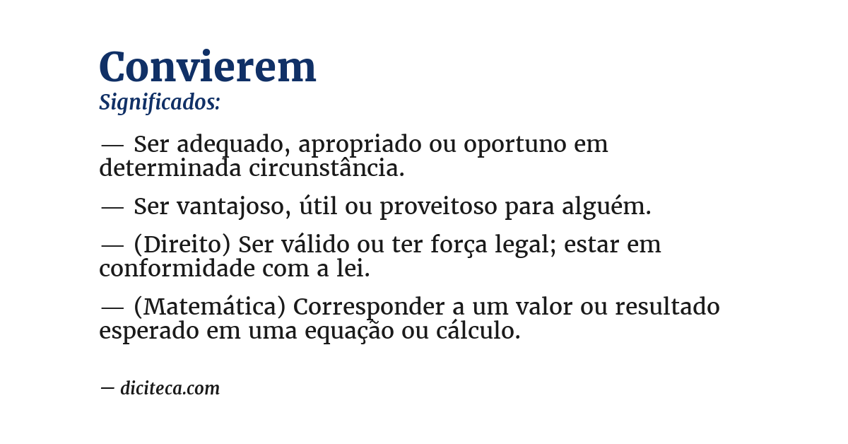Significado de convierem