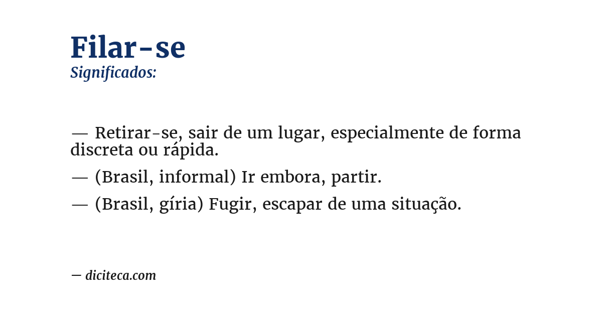 Significado de filar-se