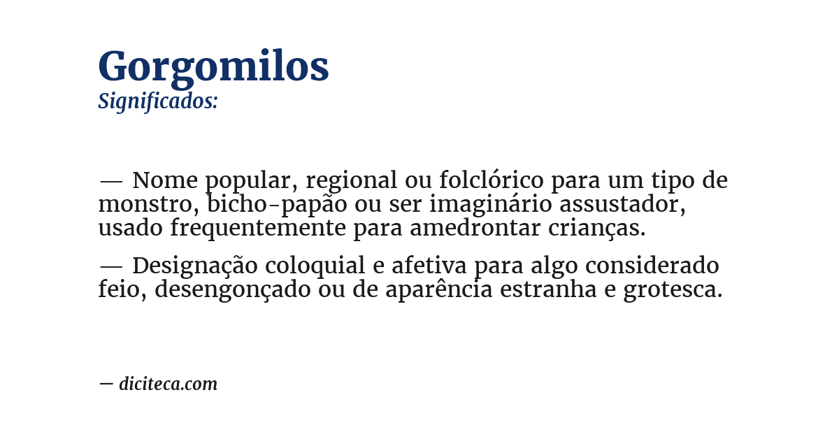 Significado de gorgomilos