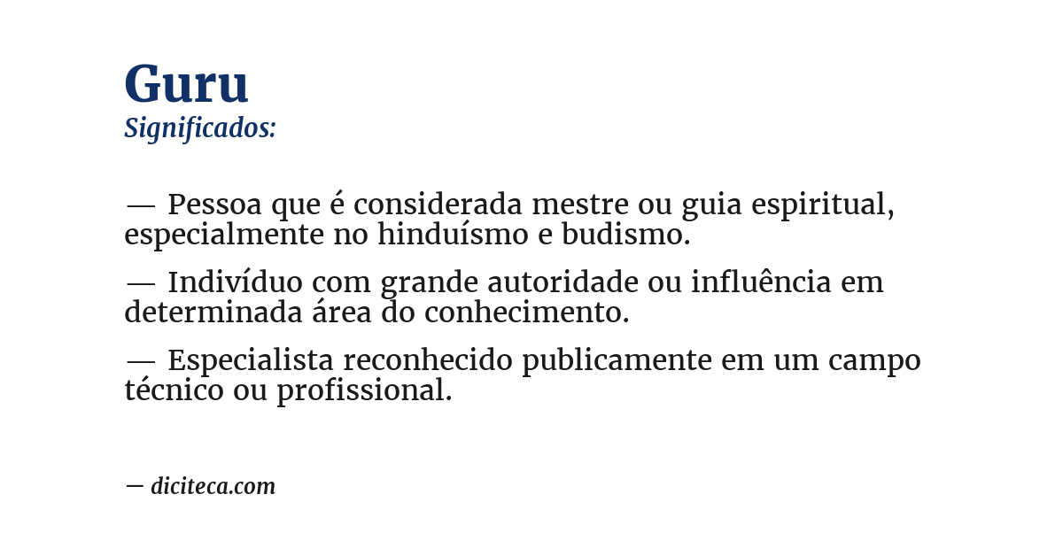 Significado de guru