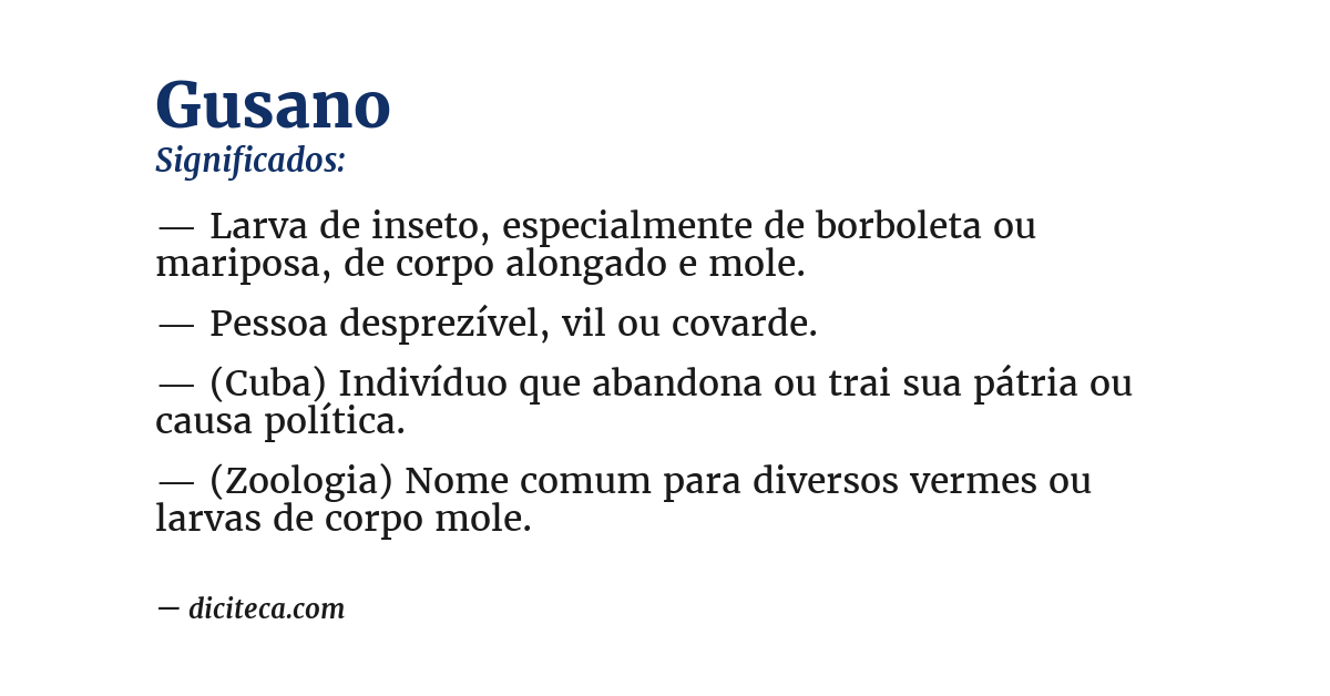 Significado de gusano