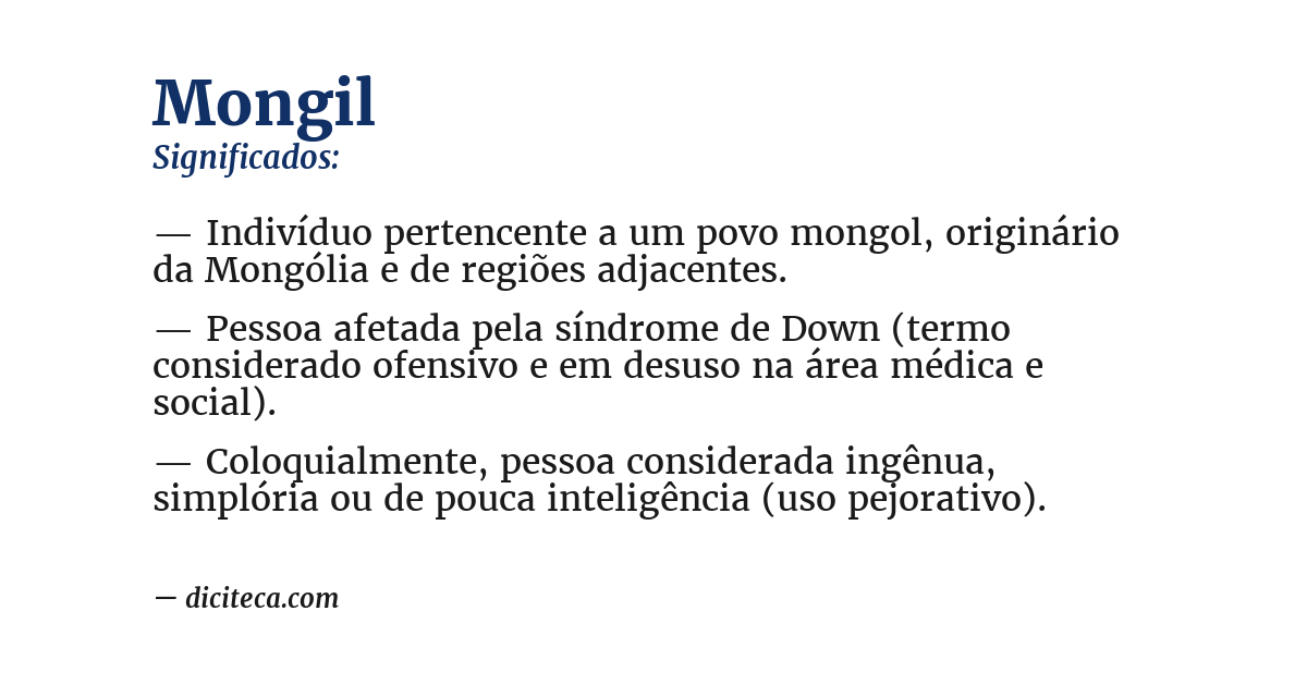 Significado de mongil