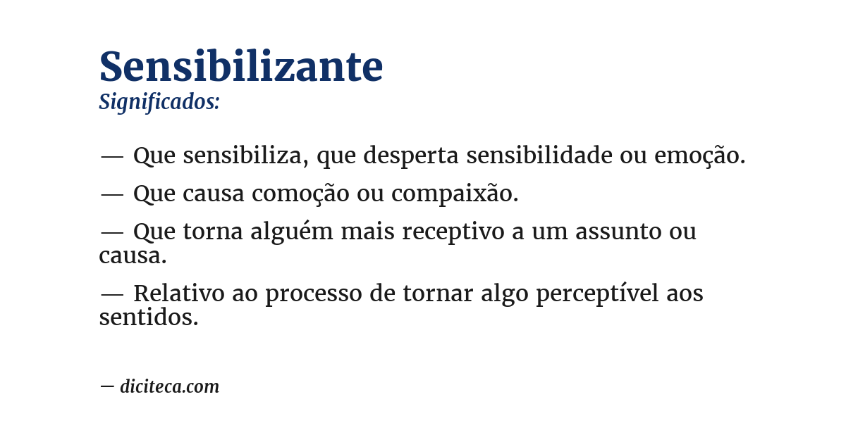 Significado de sensibilizante