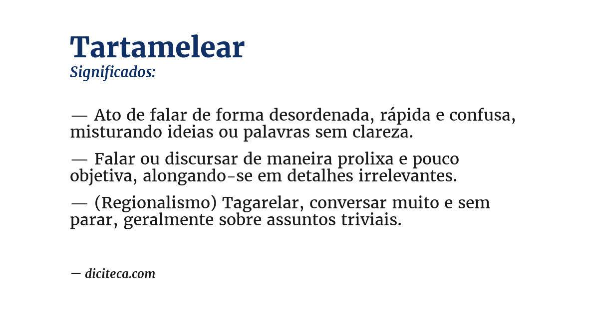 Significado de tartamelear