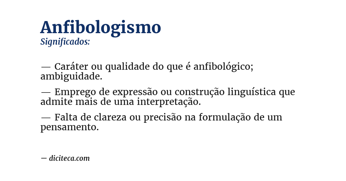 Significado de anfibologismo