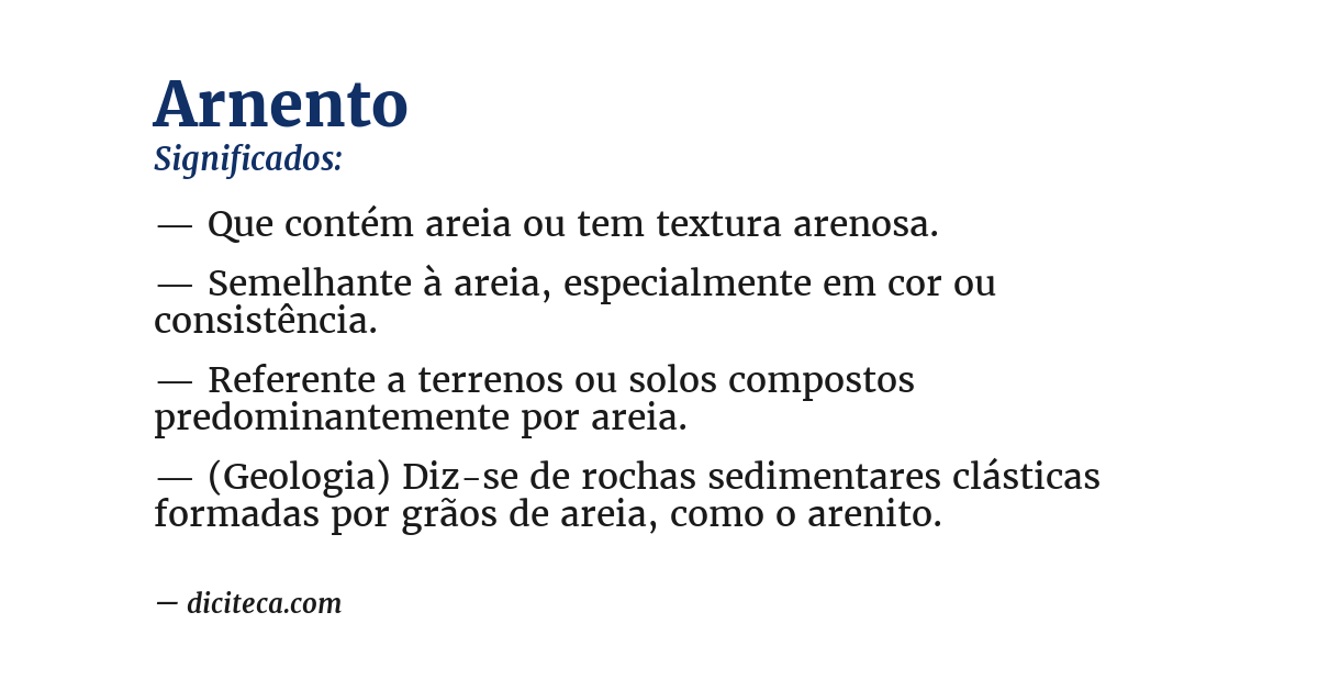 Significado de arnento