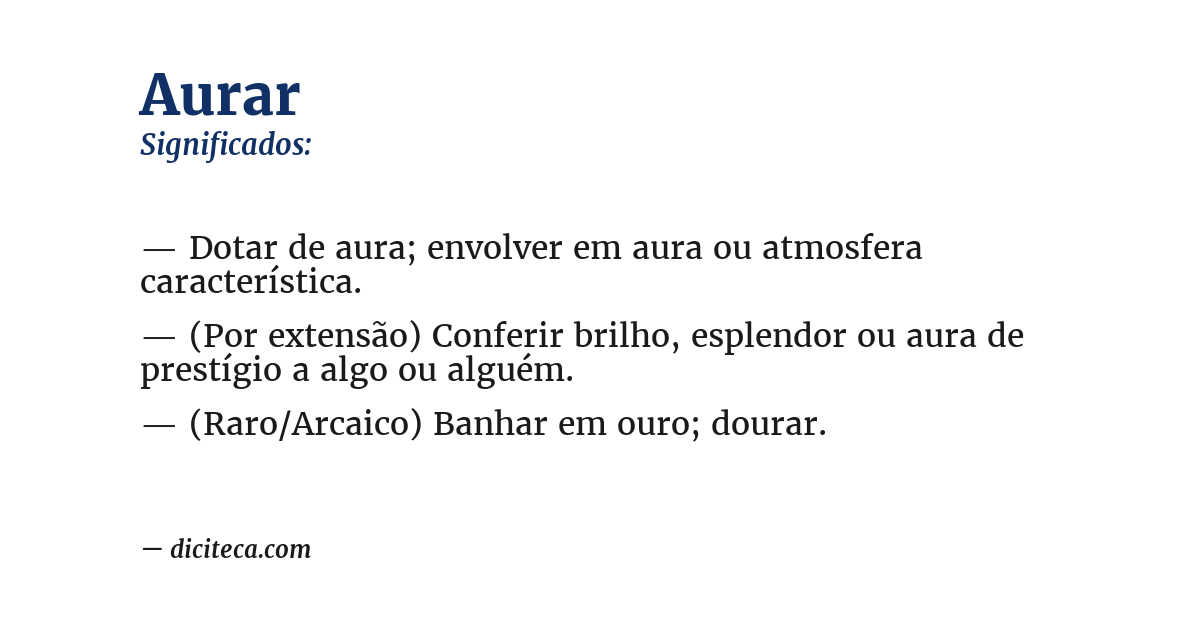 Significado de aurar