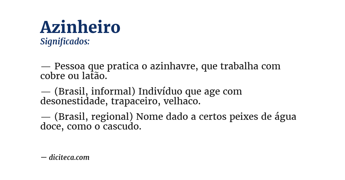 Significado de azinheiro