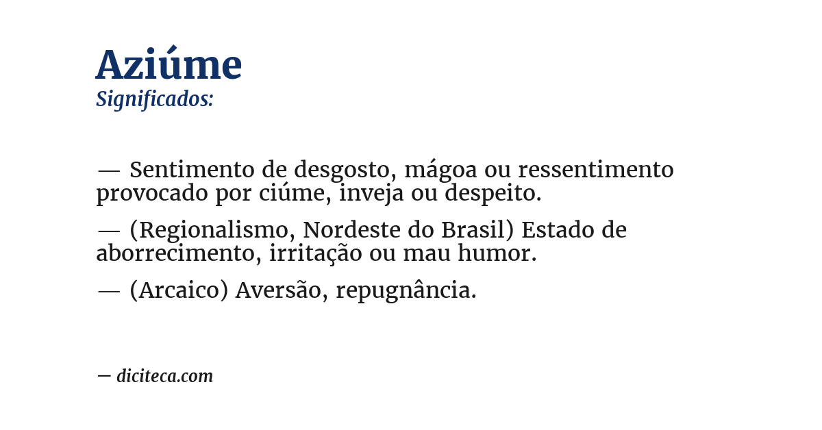Significado de aziúme