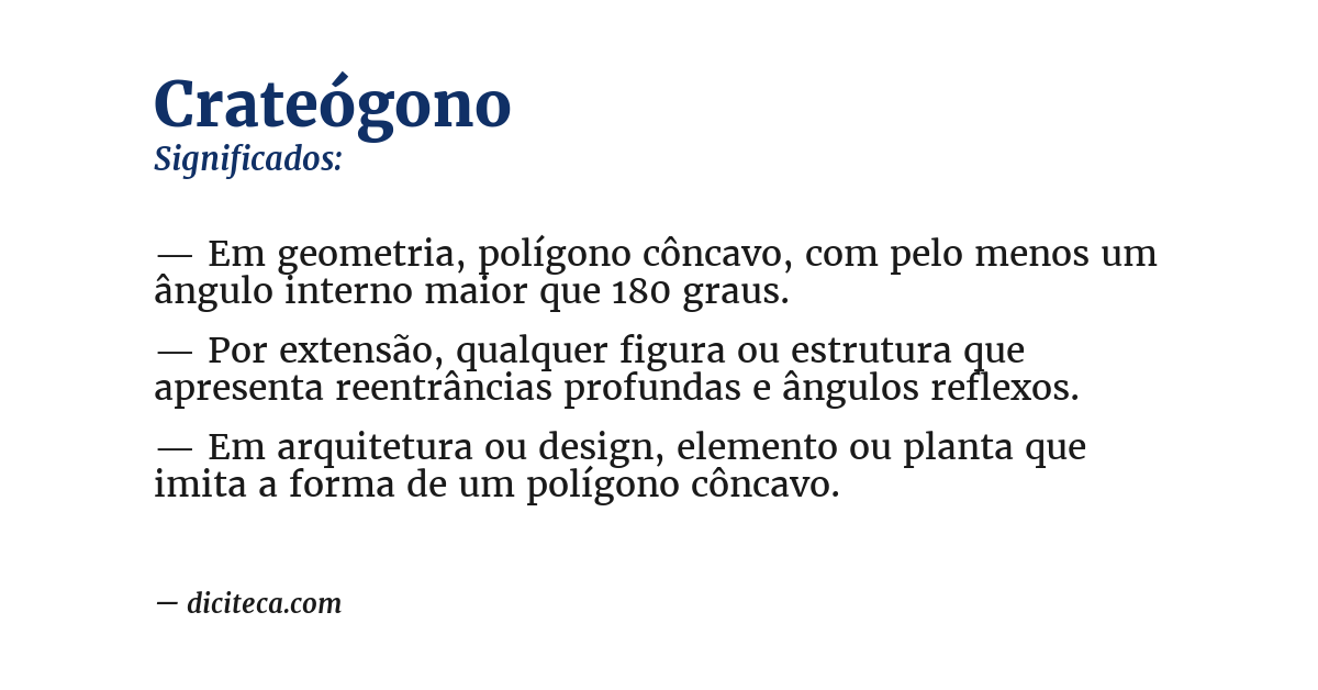 Significado de crateógono