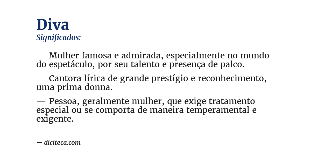 Significado de diva