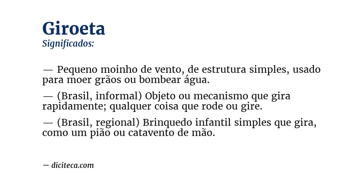Significado de giroeta