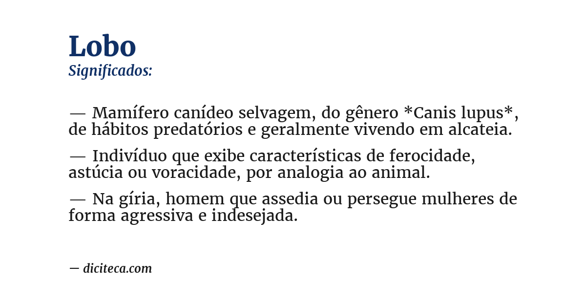 Significado de lobo