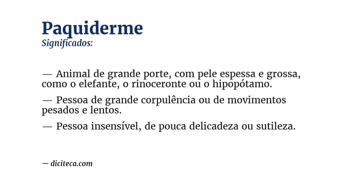 Significado de paquiderme