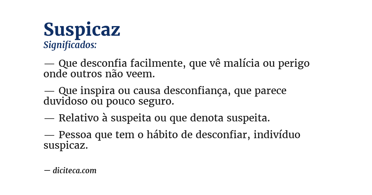Significado de suspicaz