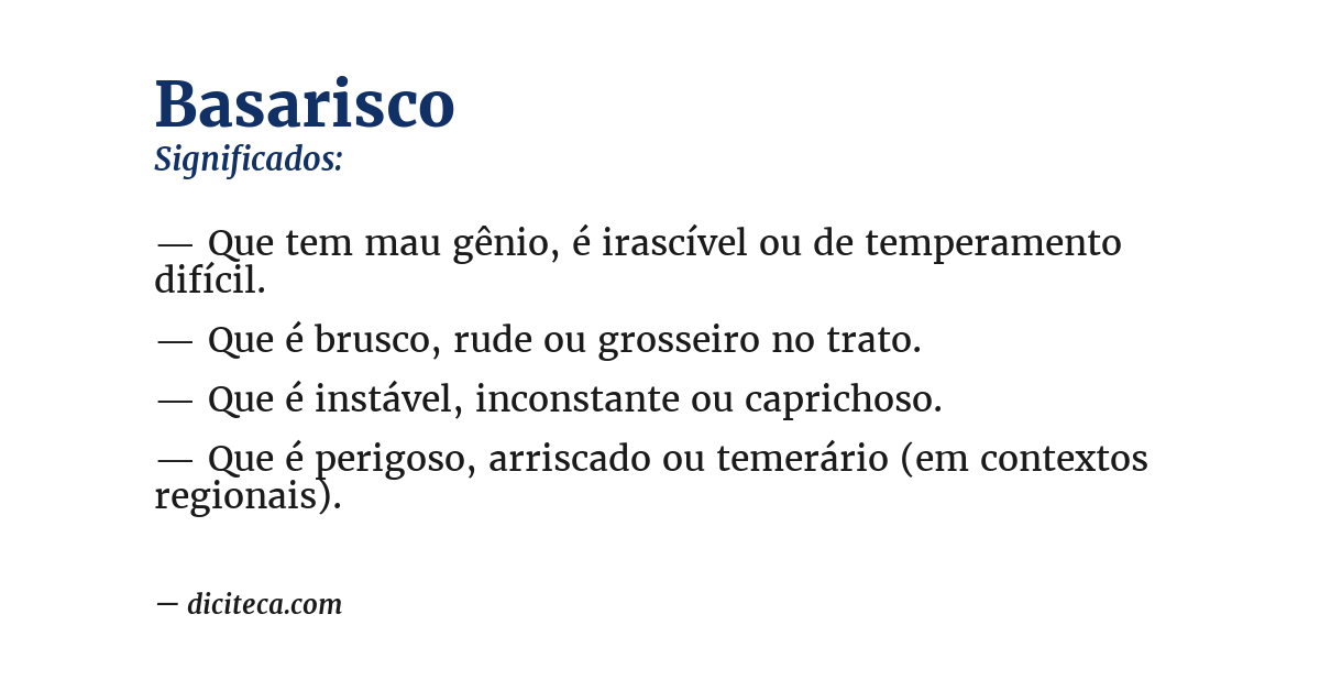 Significado de basarisco