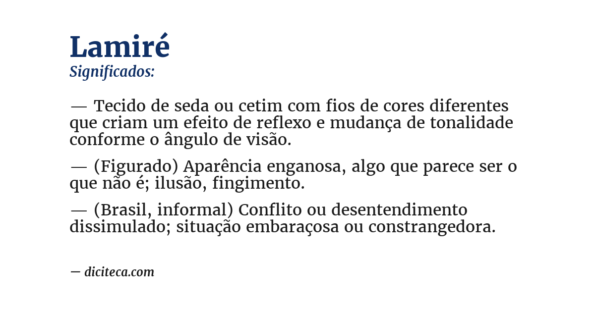 Significado de lamiré