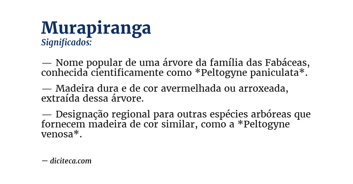 Significado de murapiranga