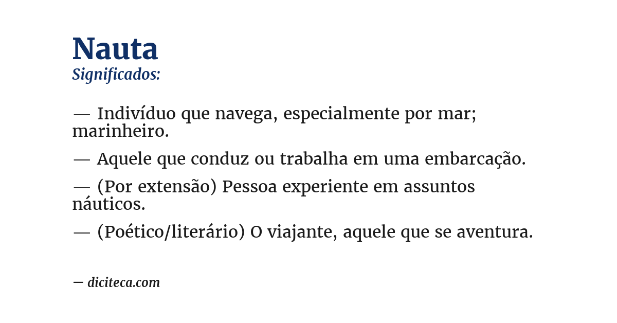 Significado de nauta