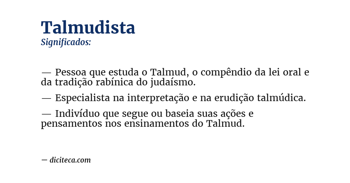 Significado de talmudista