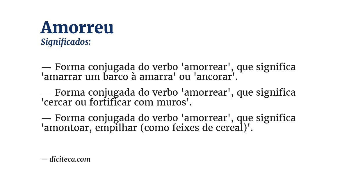 Significado de amorreu