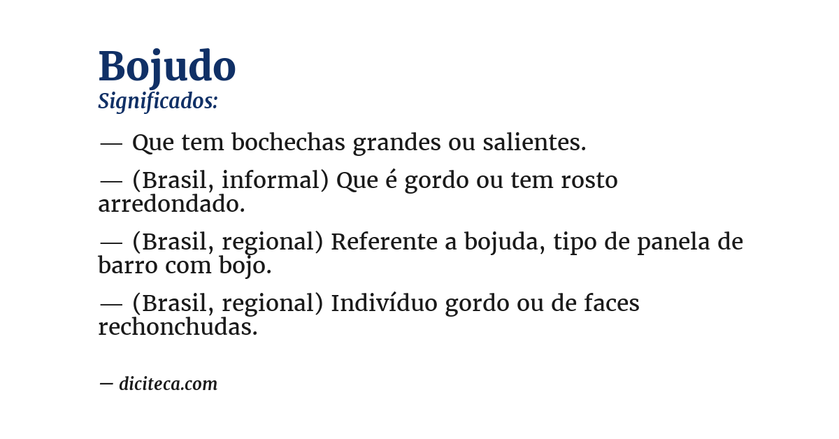 Significado de bojudo
