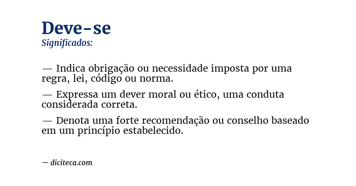 Significado de deve-se