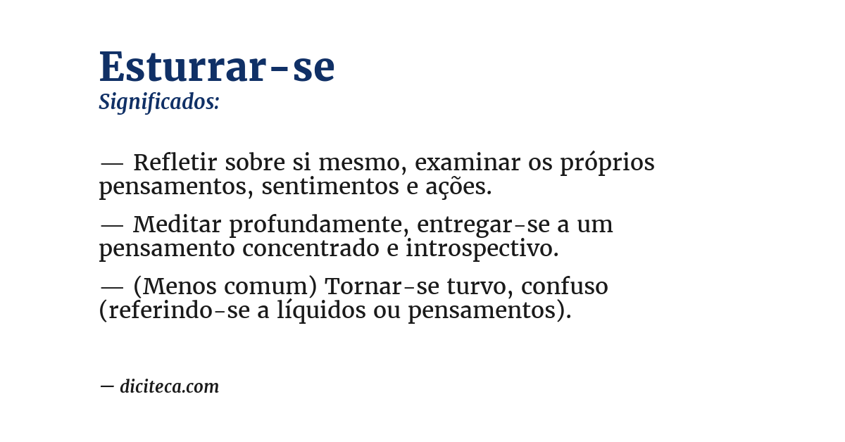 Significado de esturrar-se