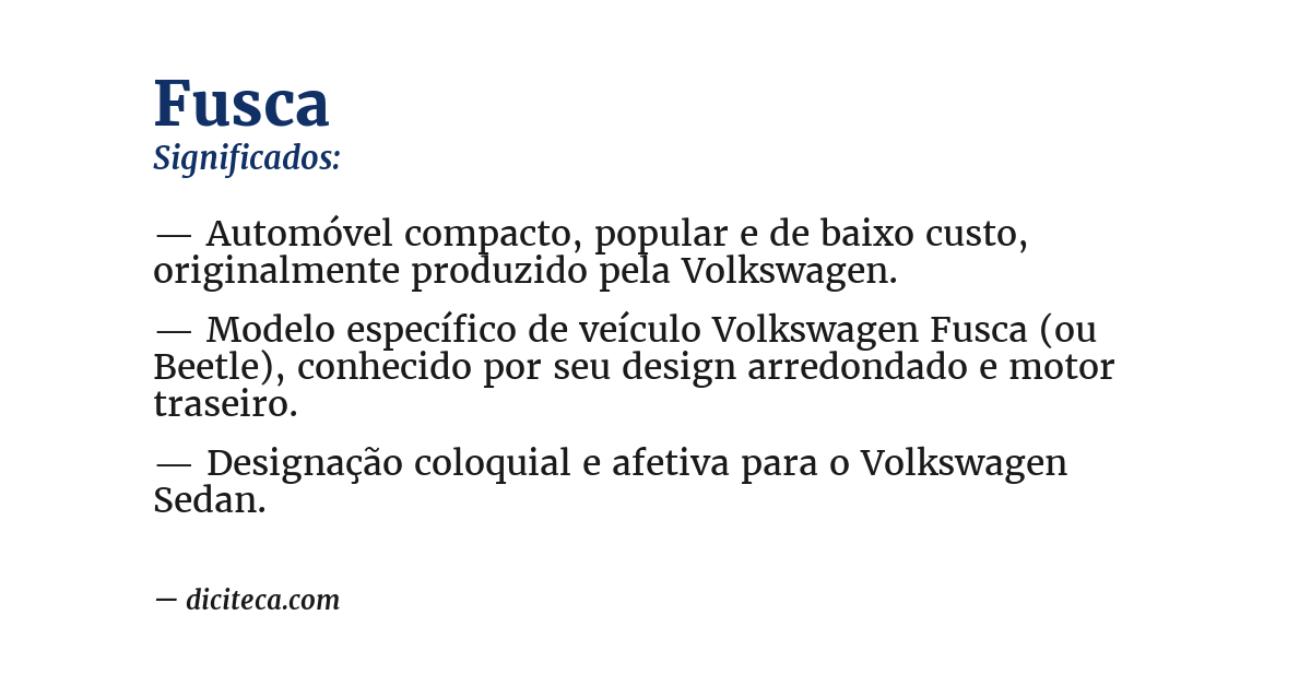 Significado de fusca