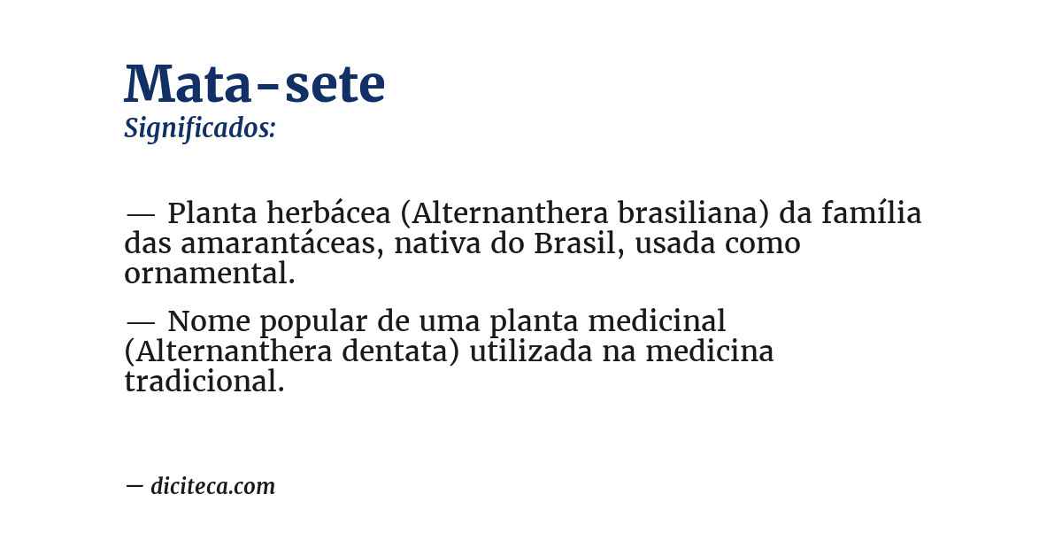 Significado de mata-sete