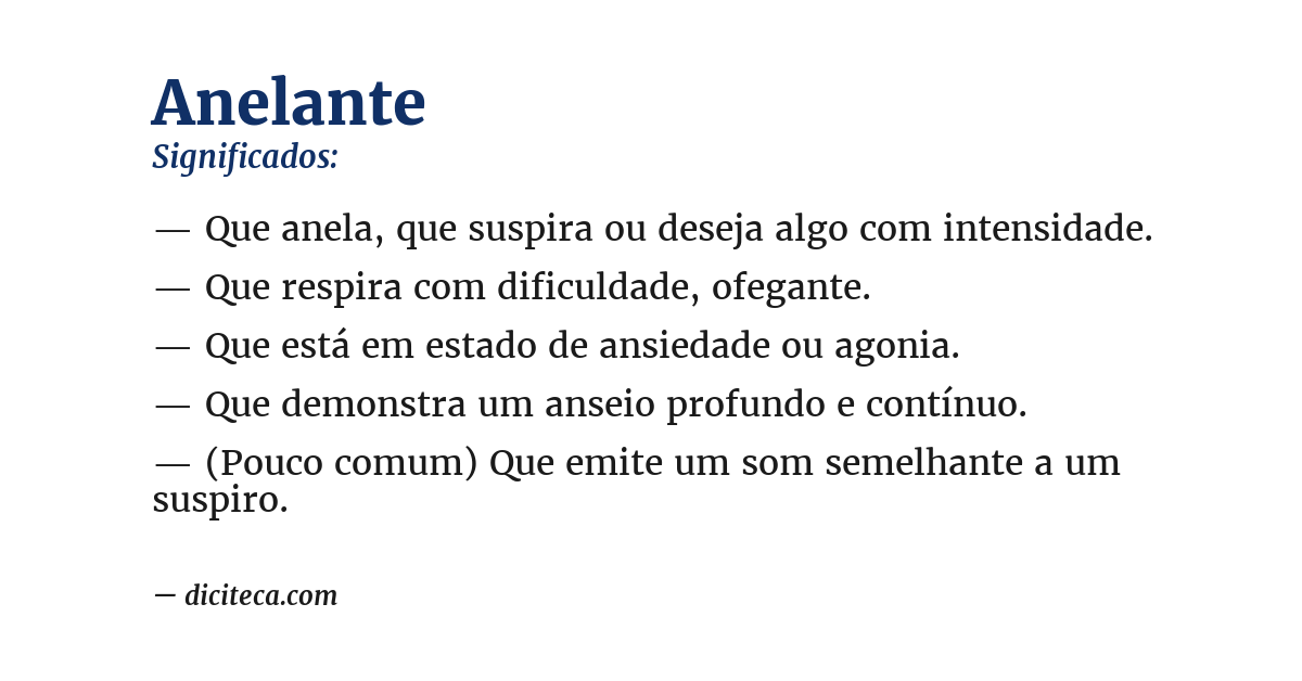 Significado de anelante