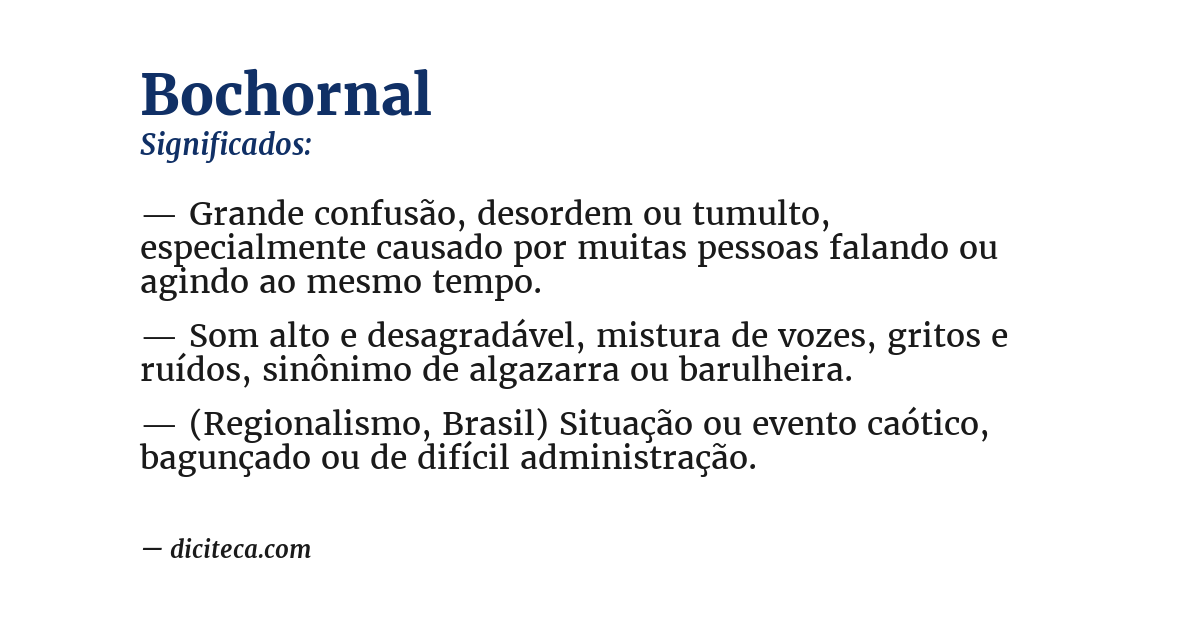 Significado de bochornal