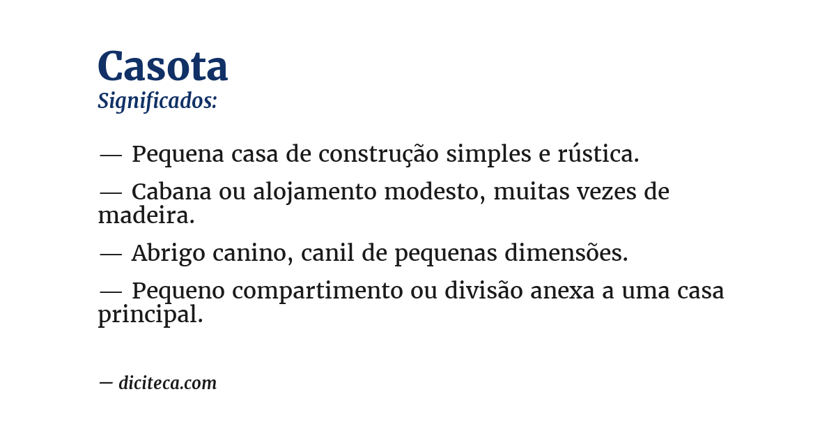 Significado de casota