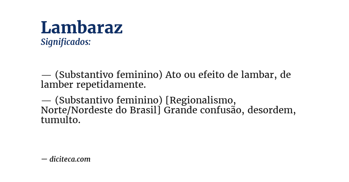 Significado de lambaraz