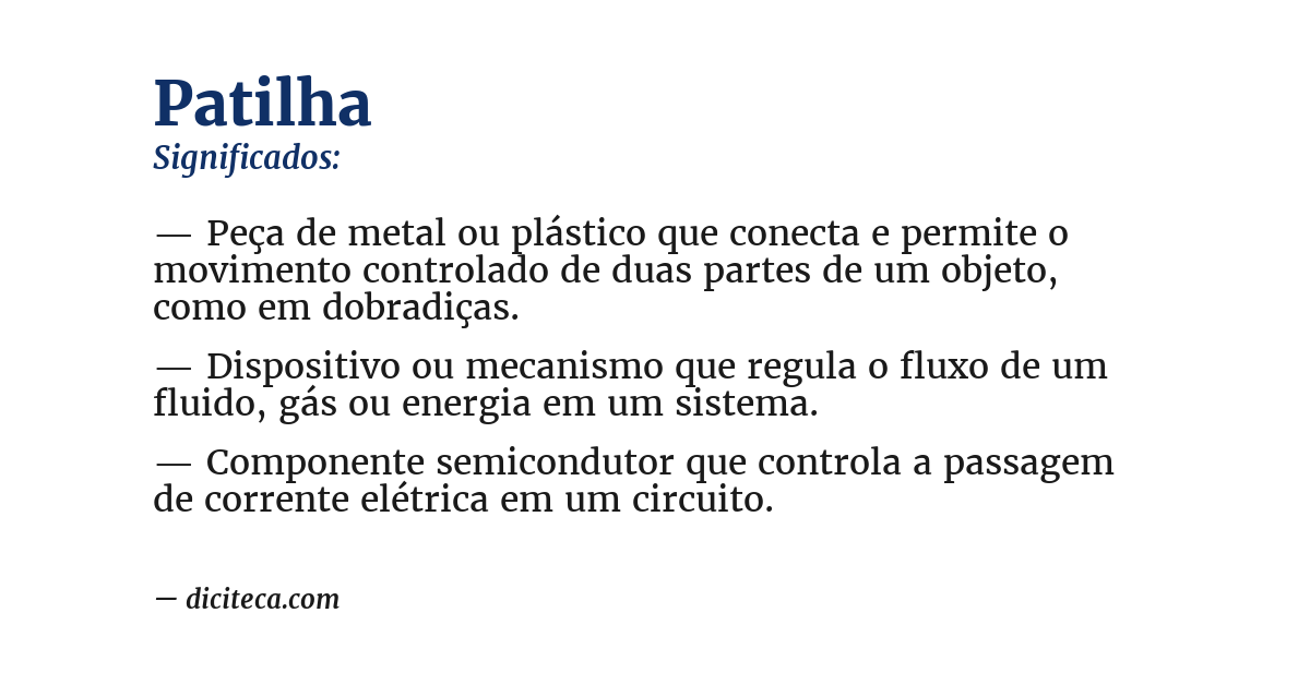 Significado de patilha