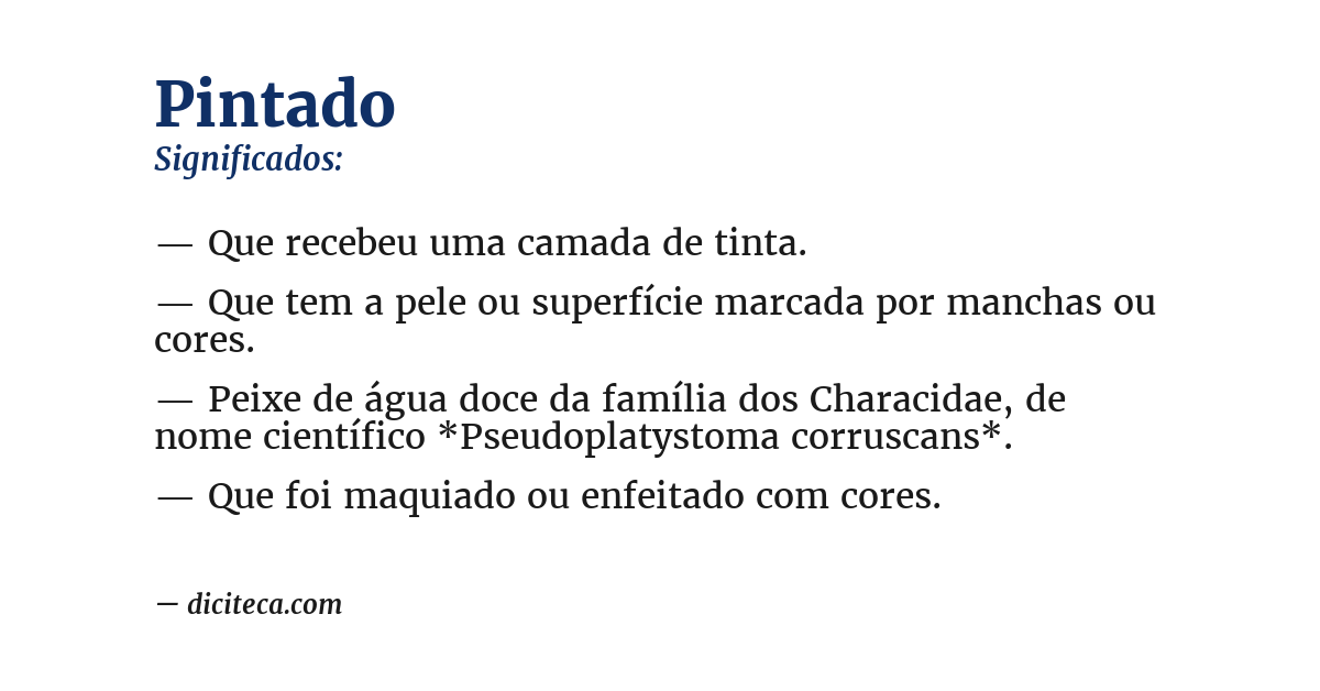 Significado de pintado