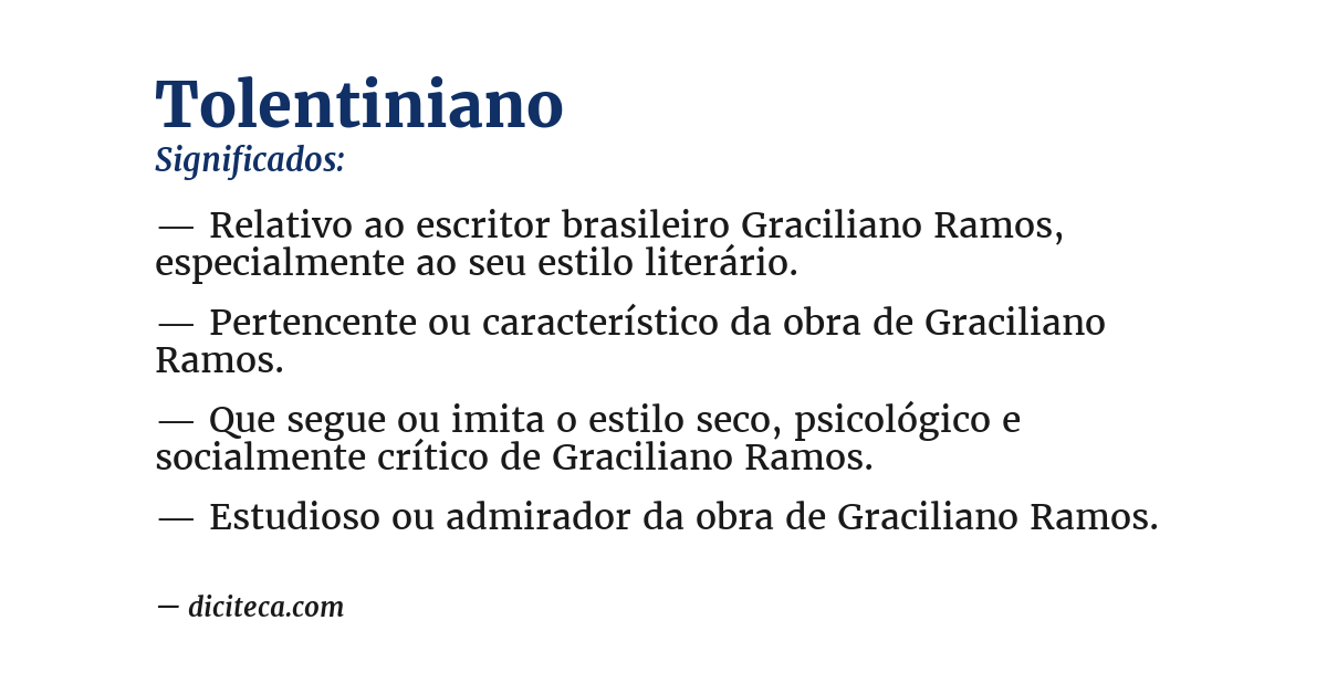 Significado de tolentiniano