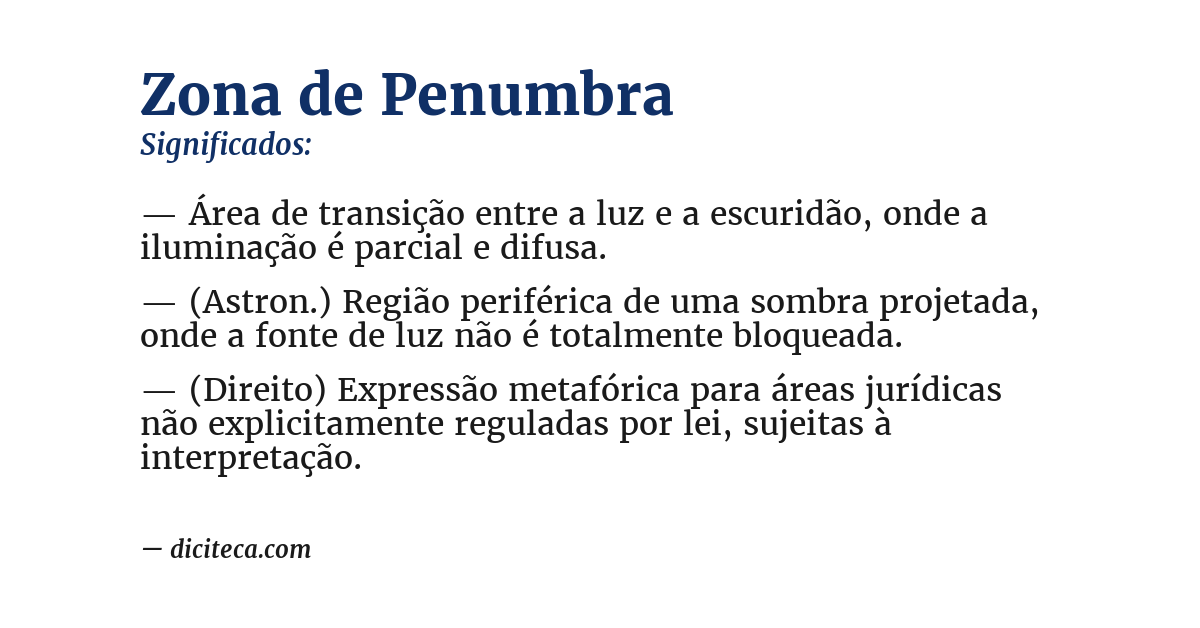 Significado de zona de penumbra