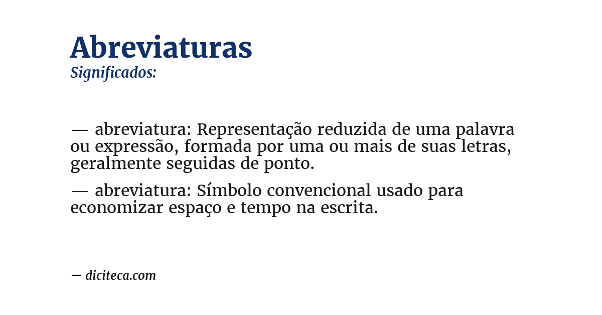 Significado de abreviaturas