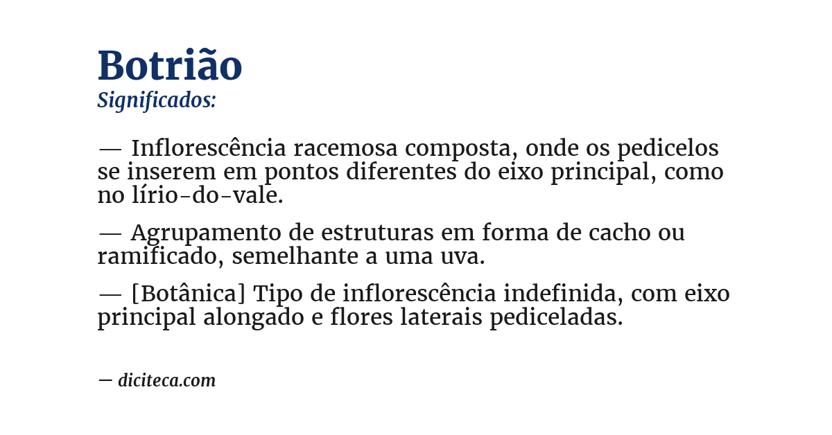 Significado de botrião
