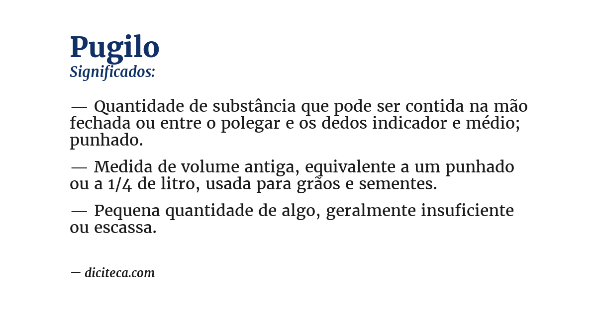 Significado de pugilo