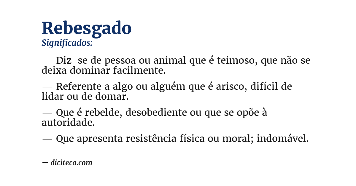 Significado de rebesgado